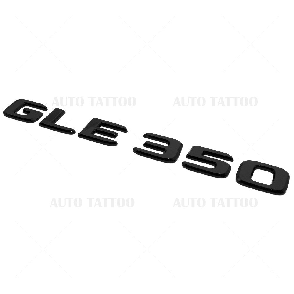 17-18 Mercedes GLE 350 Letter Emblem Liftgate Logo Badge AMG Sport Gloss Black