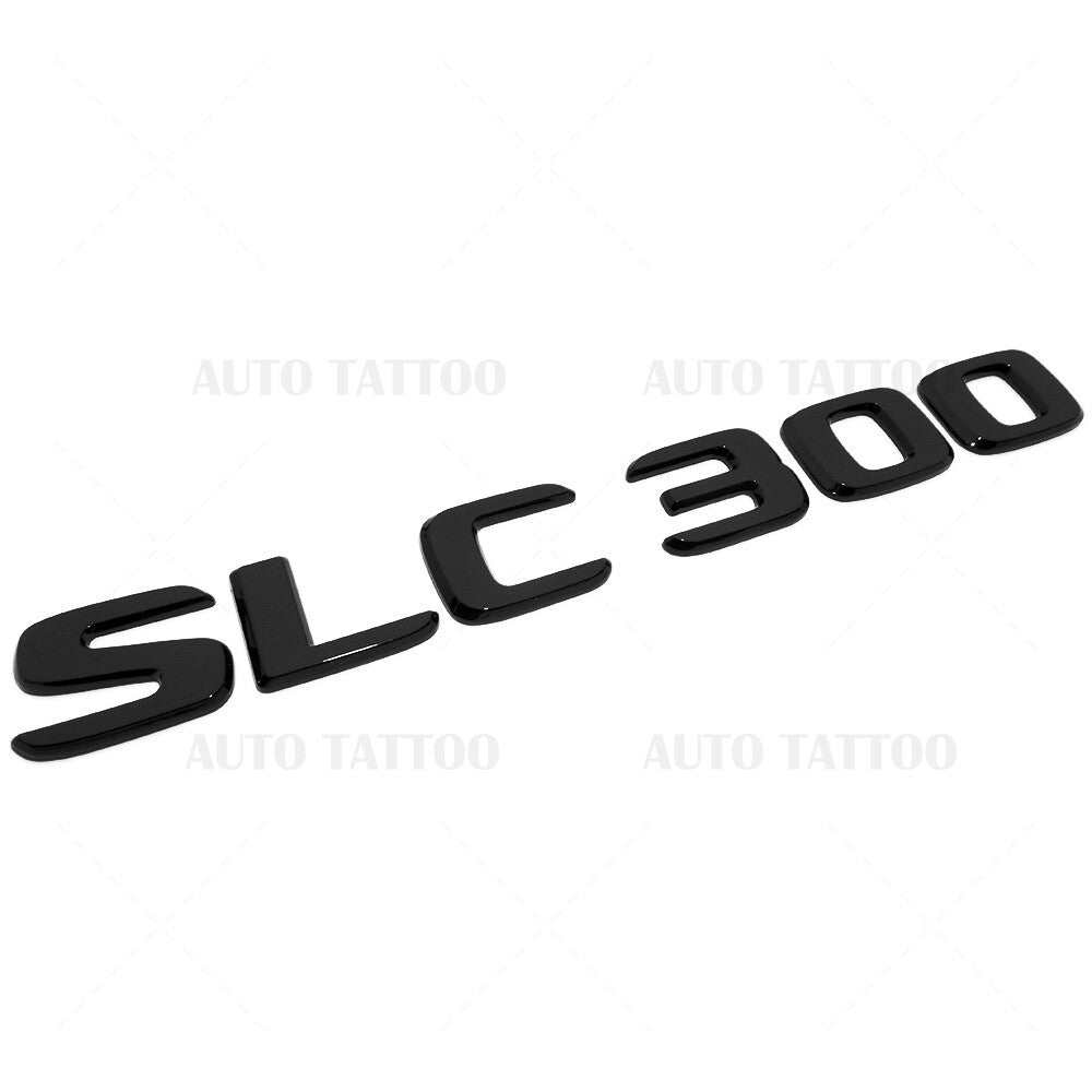 Mercedes SLC 300 Rear Letter Emblem Trunk Lid Logo Badge AMG Sport Gloss Black