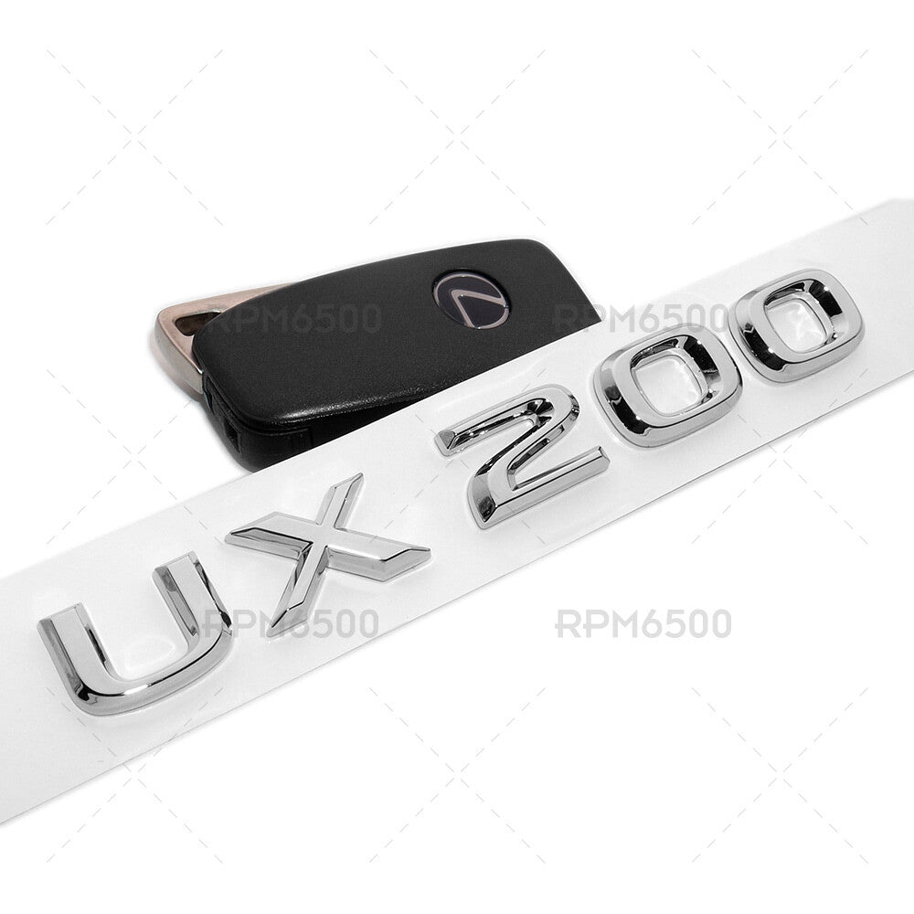 Lexus Liftgate OEM Chrome UX 200 Letter Logo Badge Car Emblem Replace F-Sport
