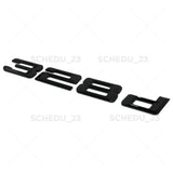 Gloss Black 328d Letter Logo Emblem Trunk Lid M Power Series Performance F30