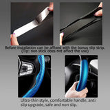 Universal Blue Carbon Fiber Car Steering Wheel Cover Non Slip Protector Decorate