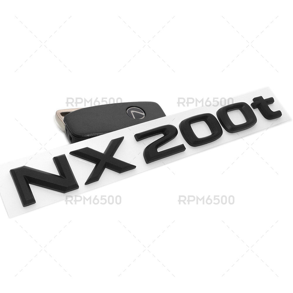 Lexus Liftgate Matte Black NX 200t Letter Logo Badge Car Emblem Replace F-Sport