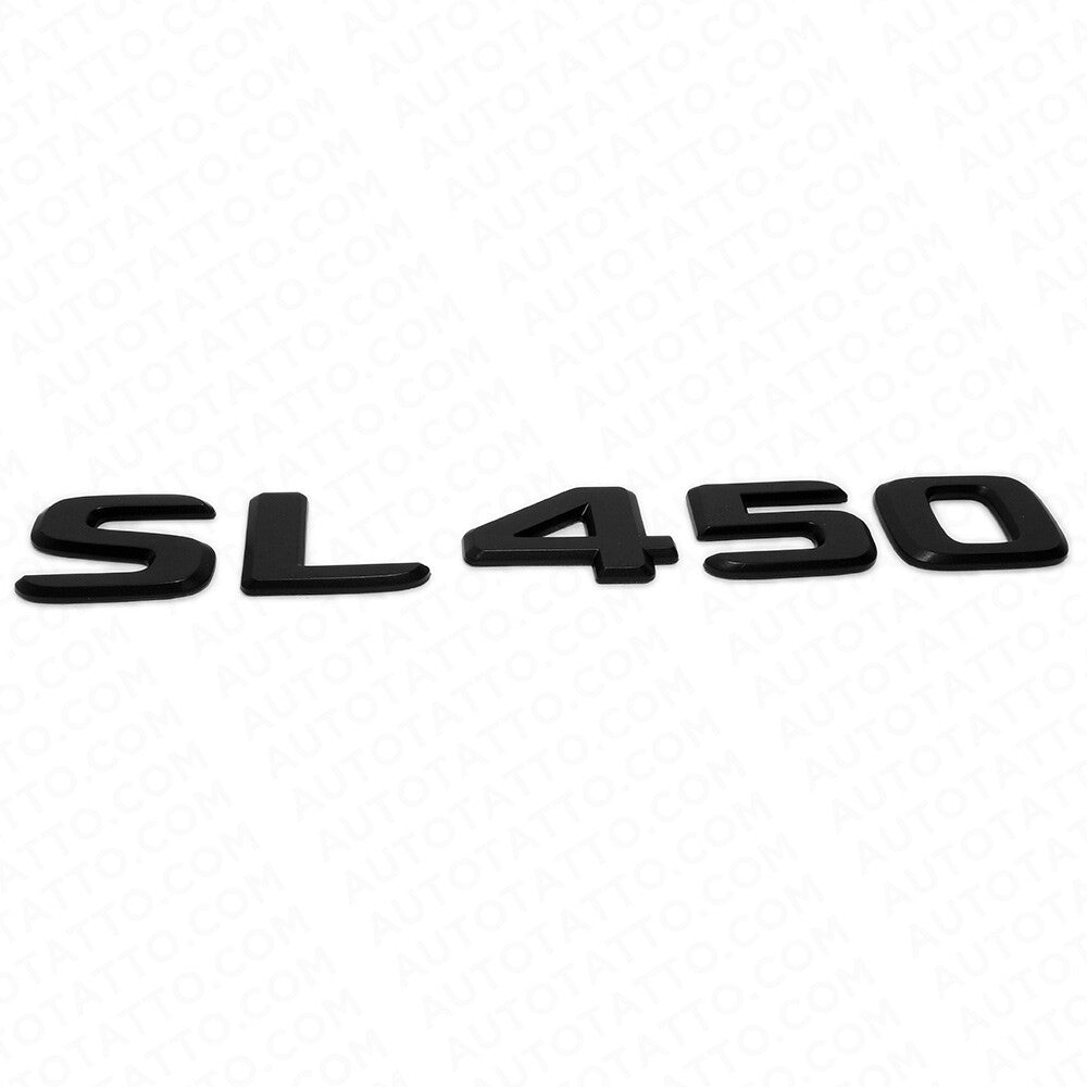 17-21 Mercedes SL 450 Letter Emblem Trunk Lid Logo Badge AMG Sport Matte Black