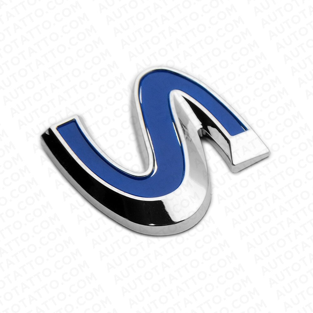For Infiniti S Side Fender Left or Right Badge Emblem Nameplate Chrome Blue