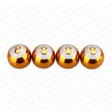 Universal No. 8 Eight Billiard Ball Car Round Caps Auto Valve Stems Decoration