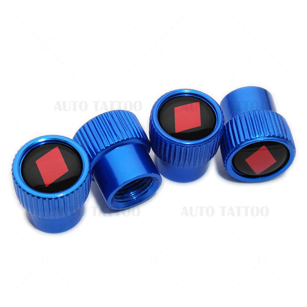 For Audi Sport Roundel Car SUV Wheels Tire Air Valve Caps Stem Dust Logo Cover