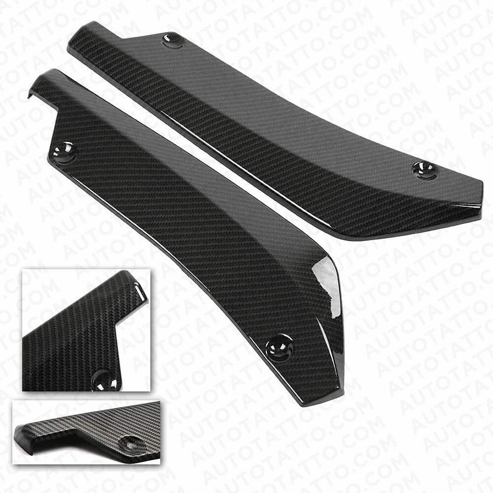 For Mercedes Car Rear Bumper Lip Diffuser Splitter Canard Protector Carbon Fiber