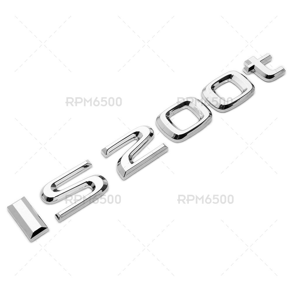 For Lexus Trunk OEM Chrome IS 200t Letter Logo Badge Emblem Car Replace F-Sport