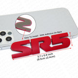 2x Red Tacoma 4 Runner TRD Pro SR5 Emblem Side Rear Door Tailgate Badge Sport