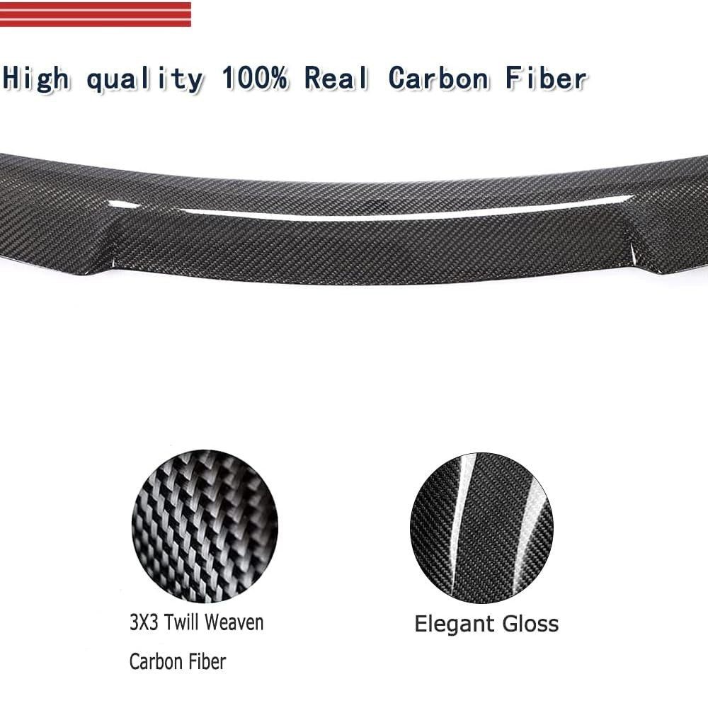 2013-2016 AUDI A4 B8.5 M Sport Style Real Carbon Fiber Trunk Spoiler Wing Lip