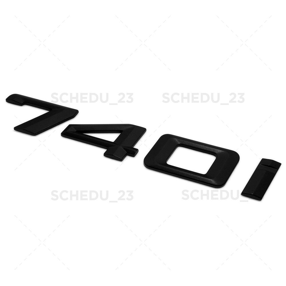 11-15 Matte Black 740i Trunk Lid Nameplate Letter Emblem Badge M Performance F01