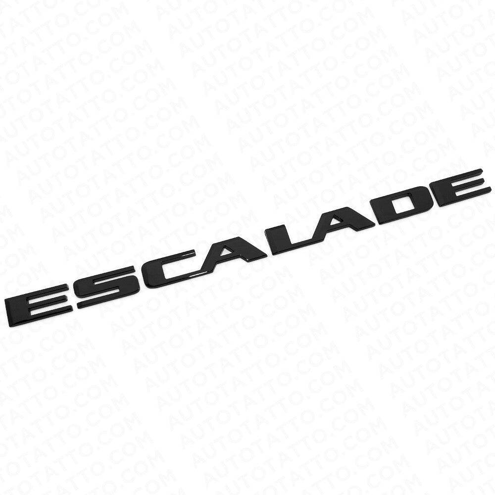 For Cadillac Escalade 600 600D Gloss Black Rear Liftgate Emblem Badge Package