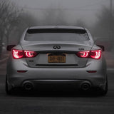Infiniti Q50 Rear Trunk Logo Letter Badge Emblem Nameplate Sport Gloss Black