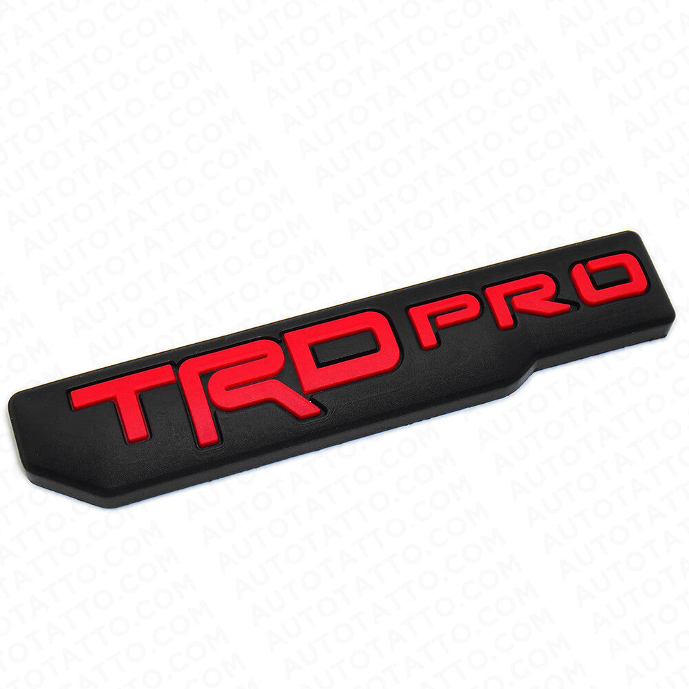 2x Mini TRD Pro Fender Door Tailgate Badge Logo Emblem Silicone Decoration Sport
