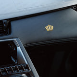 Universal Fashion Zinc Alloy Bling Crystal Crown Car Decal Sticker Decoration