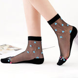 2 Pairs of Sexy Cute Little Floral Lace Cotton Breathable Soft Short Ankle Socks