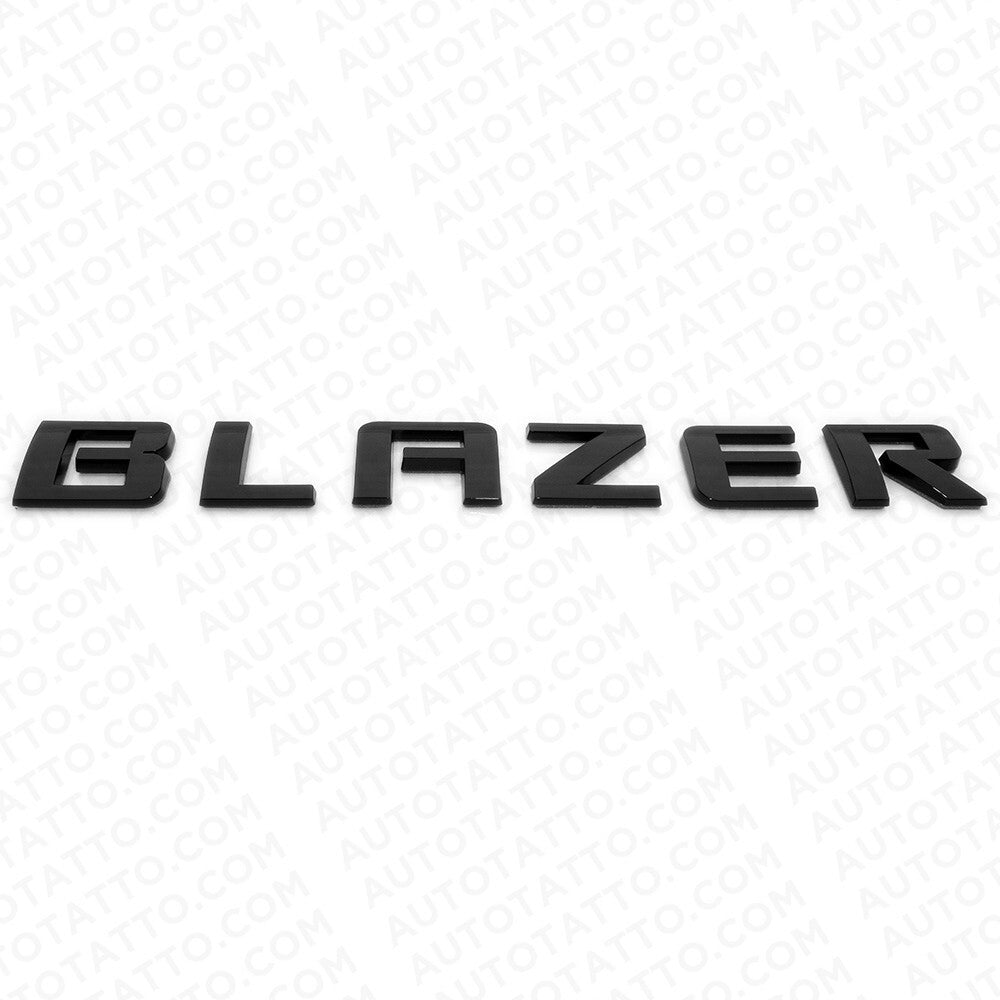 19-23 Chevrolet Blazer Rear Liftgate Gloss Black Letter Nameplate Badge Emblem