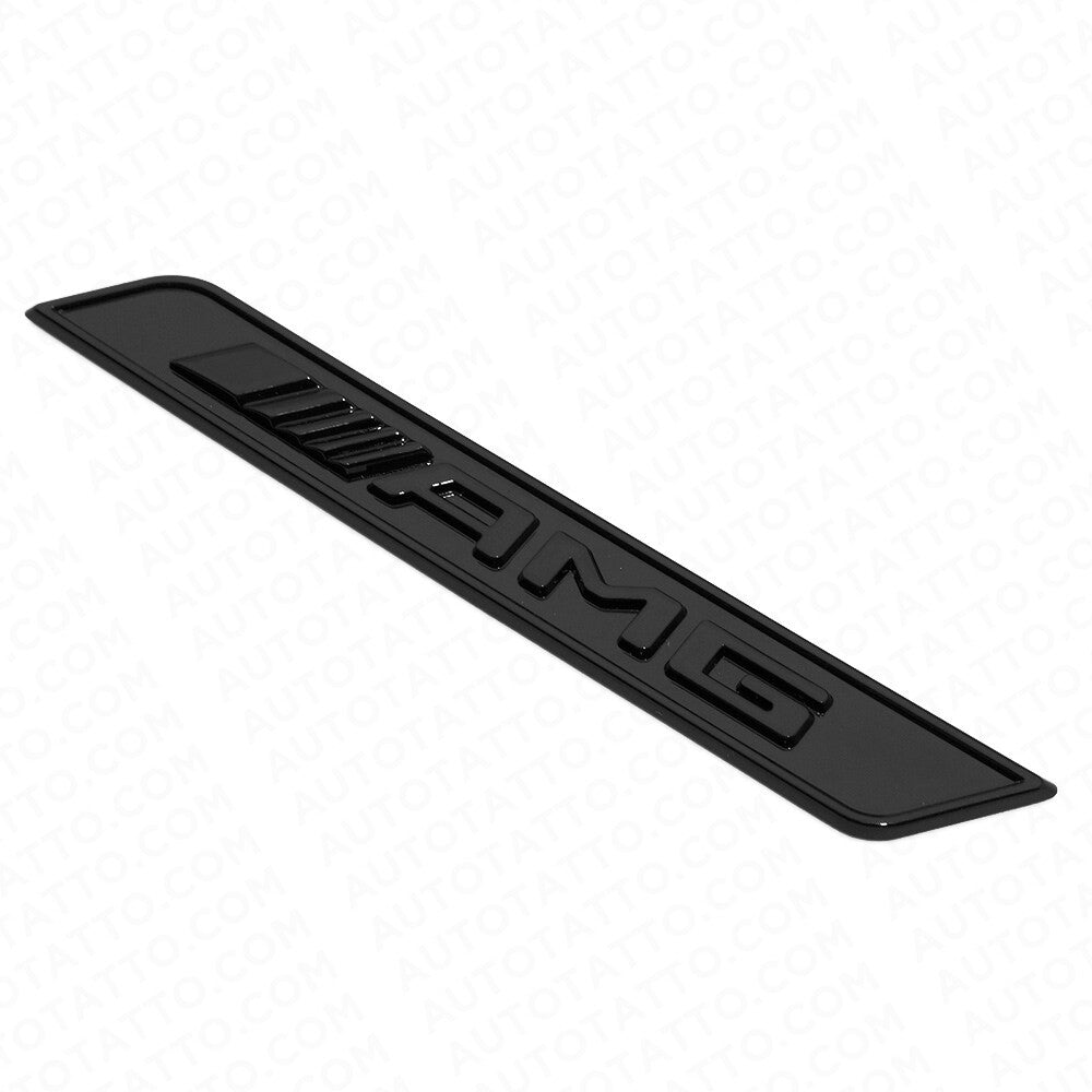 2x Black AMG Special Edition Emblem Fender Logo Badge Nameplate Decoration Sport
