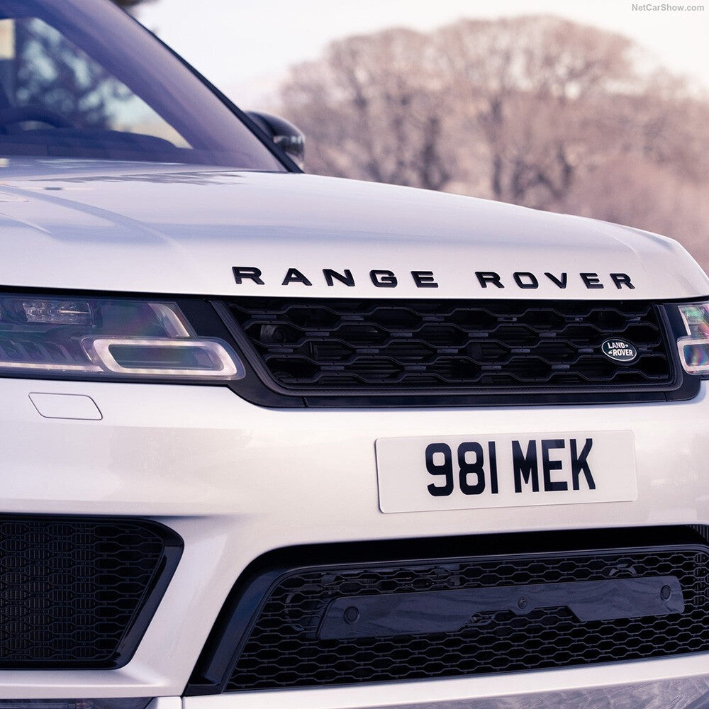 For Range Rover Front Hood Logo OEM Emblem Letters Badge Sport Matte Black SVR