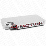 2018 - 2023  Fit VW 4 Motion Rear Trunk Nameplate Badge Metal Emblem Chrome Red
