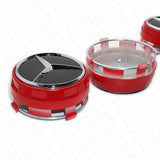 4x Mercedes Wheels In Center Lock Design Cap Hub Star Cover Insert Sport AMG Red