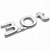 For Infiniti 3.0t Left or Right Side Fender Badge Emblem Nameplate Silver Chrome