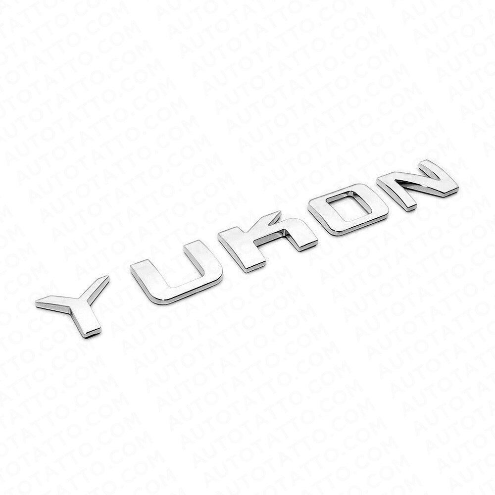 1x YUKON Liftgate Door Letter Nameplate Emblem SUV HD Badge GMC 3D Sport Chrome