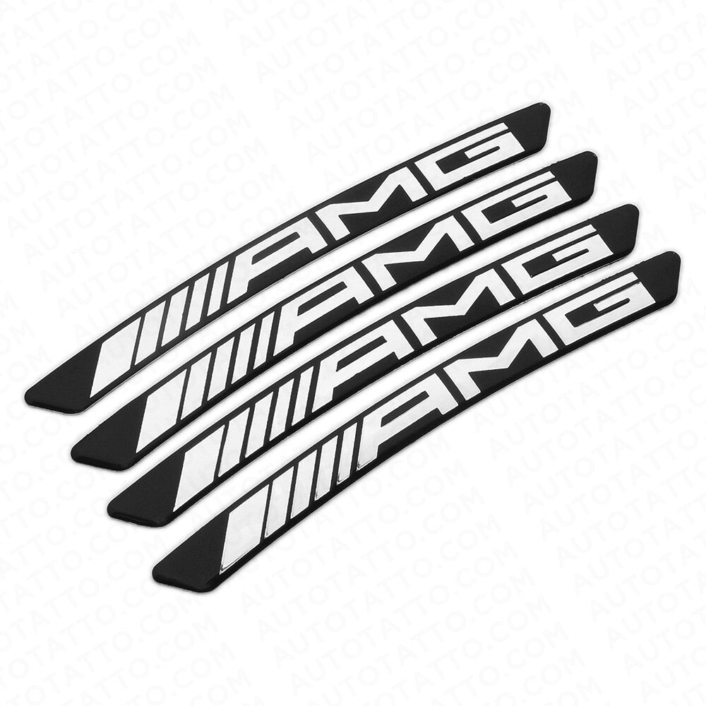 4x Mercedes AMG Edition Sport Wheels Badge 3D Sticker Logo Emblem Decoration