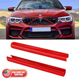 For BMW F20 F22 F31 F30 1 3 Series Front Grille Bar V Brace Trim Strip Cover Red