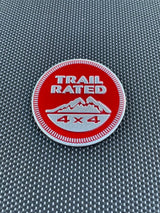 Mercedes-Benz 2 (two) 2018-2024 WRANGLER JL GLADIATOR TRAIL RATED FENDER Emblem Badge - Red