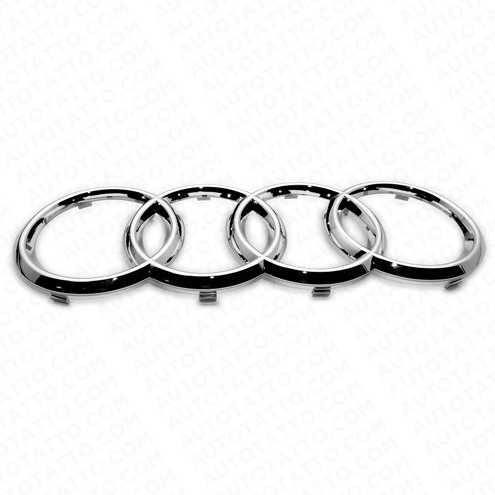 09-12 AUDI A4 S4 OEM Chrome Front Grille Sign Rings Badge Logo Emblem Sport