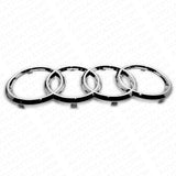 09-12 AUDI A4 S4 OEM Chrome Front Grille Sign Rings Badge Logo Emblem Sport
