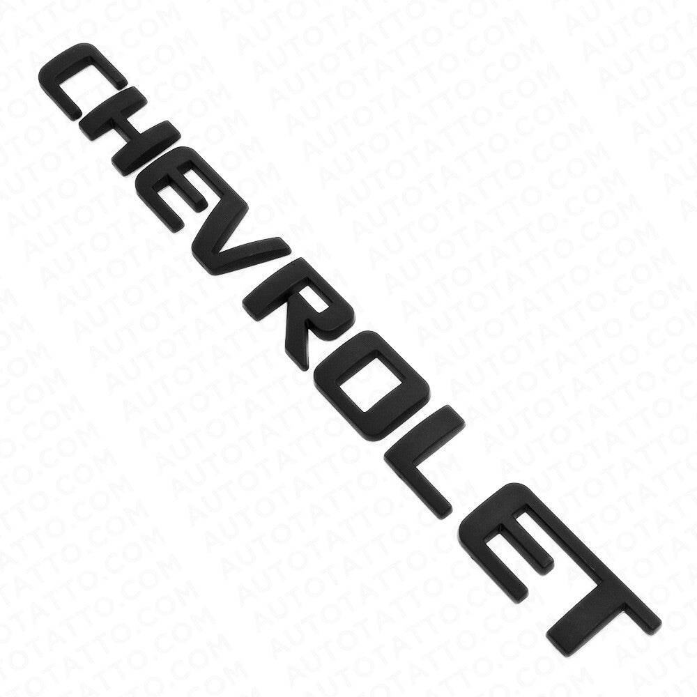 For Chevy Chevrolet Rear Lifgate Letter Badge Nameplate Logo Emblem Black Sport
