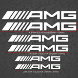 AMG Edition Car Wheels Brake Caliper Sticker Decal Logo Decoration Sport White