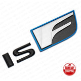 For Lexus Trunk Lid  IS F ISF Letter Logo Badge Decal Emblem Car F-Sport Black