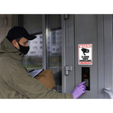 4pack Home 24 Hour Video Surveillance Security Camera Sticker Warning Decal Sign