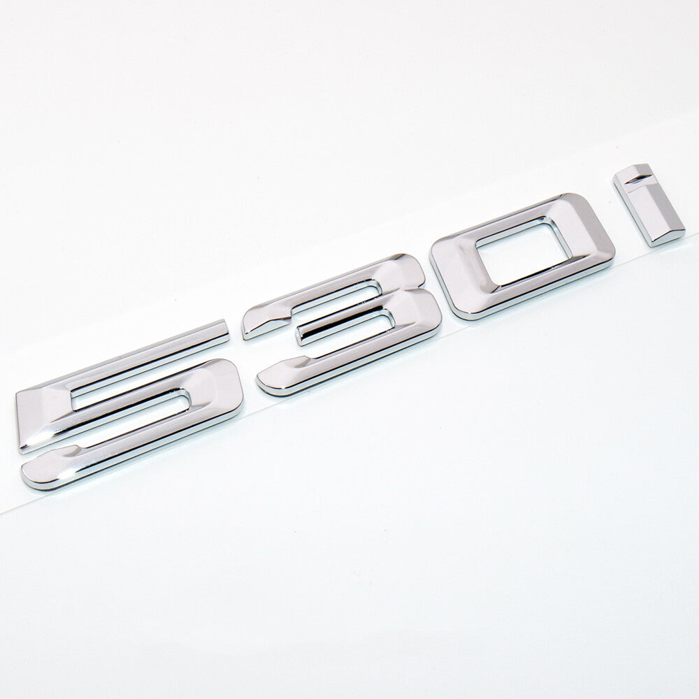 17-23 BMW 530i Chrome Rear Trunk Nameplate Emblem Badge M Performance G30 G31