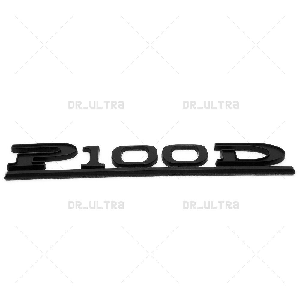 Tesla Liftgate P100D Performance Nameplate Logo Badge Emblem Sport Matte Black