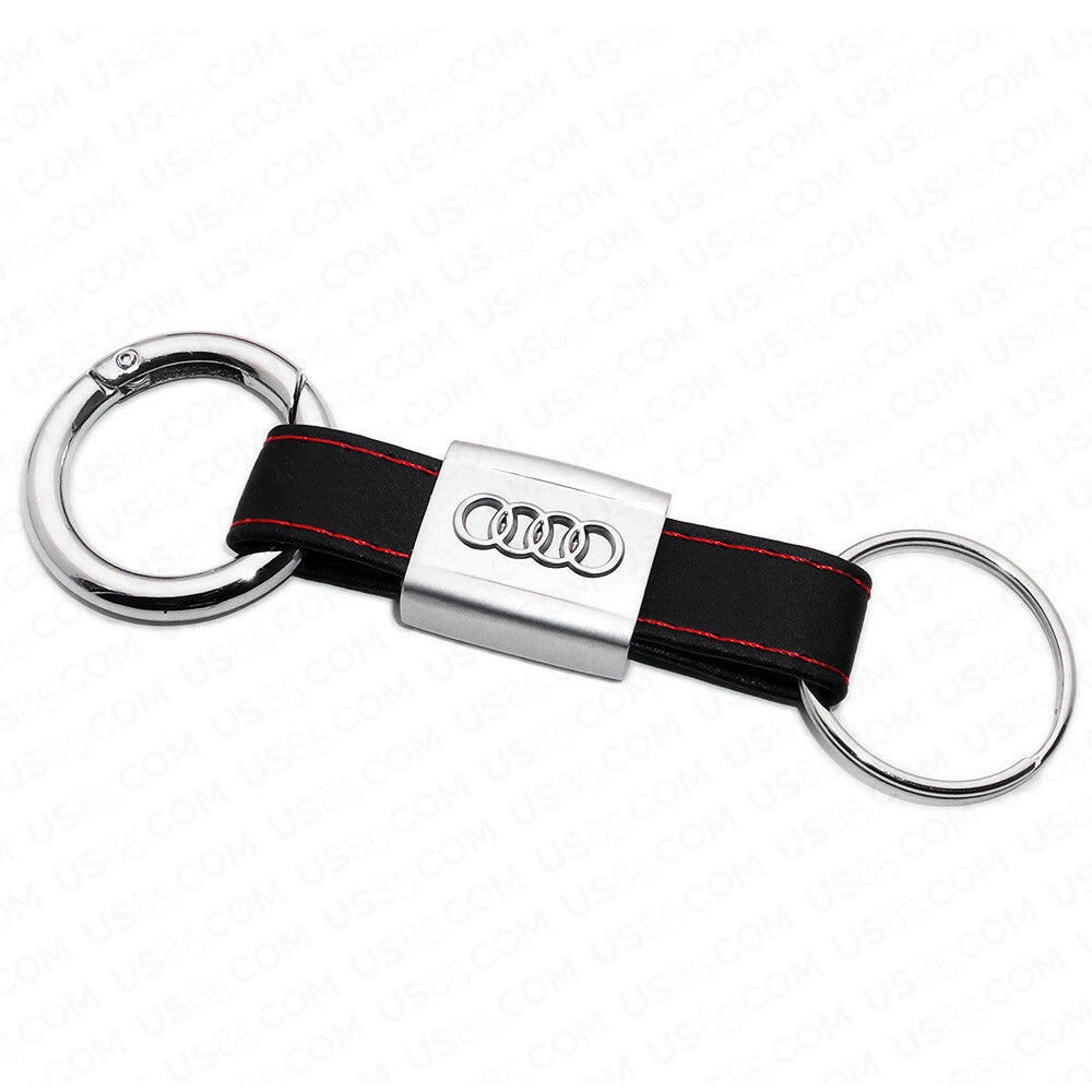 Car SUV Audi Sport Key Chain Elegant Strap Alloy Leather Gift Decoration Gift
