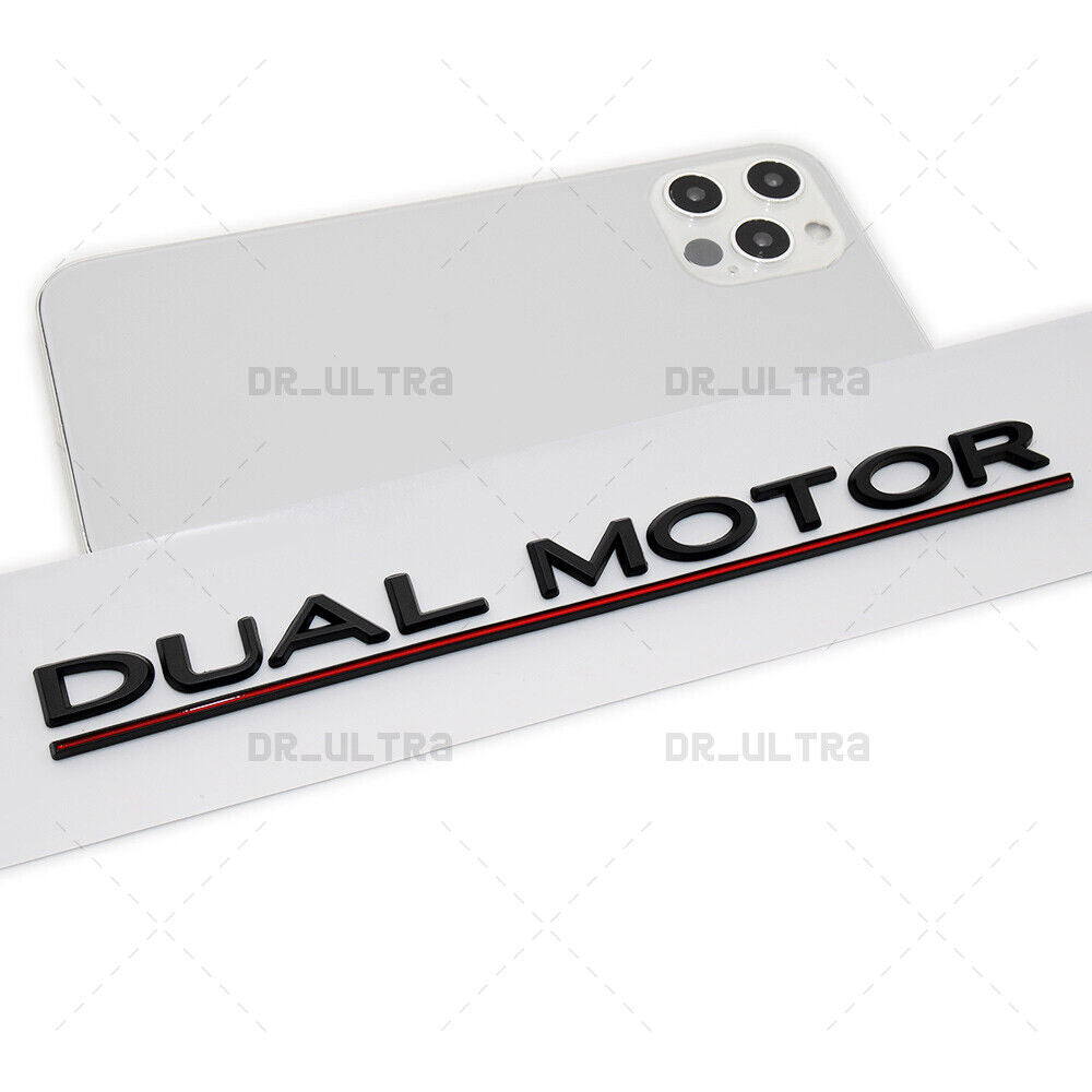 Tesla Rear Liftgate Lid Dual Motor Performance Nameplate Logo Badge Emblem Sport