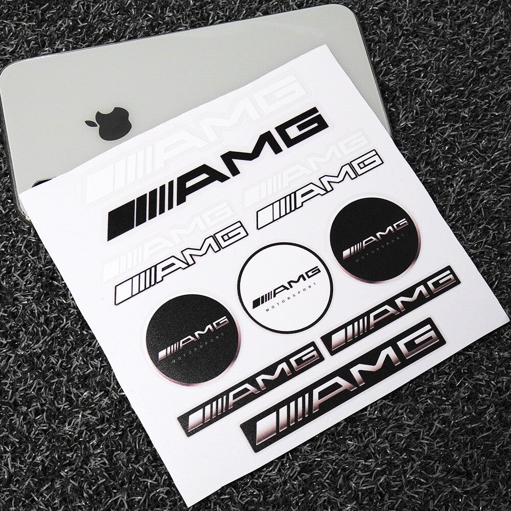 For Car Merceds AMG Motorsport Sticker Decal Stripes Logo Decoration 12 Pattern