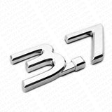 For Infiniti 3.7 Left or Right Fender Marker Badge Emblem Nameplate ABS Chrome