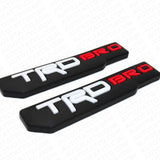 2x Mini TRD Bro Fender Door Tailgate Badge Logo Emblem Silicone Decoration Sport