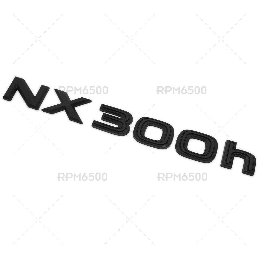 Lexus Liftgate Matte Black NX 300h Letter Logo Badge Car Emblem Replace F-Sport