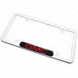 Chrome Stainless Steel Front Rear For GMC Sport License Plate Frame Cover Gift