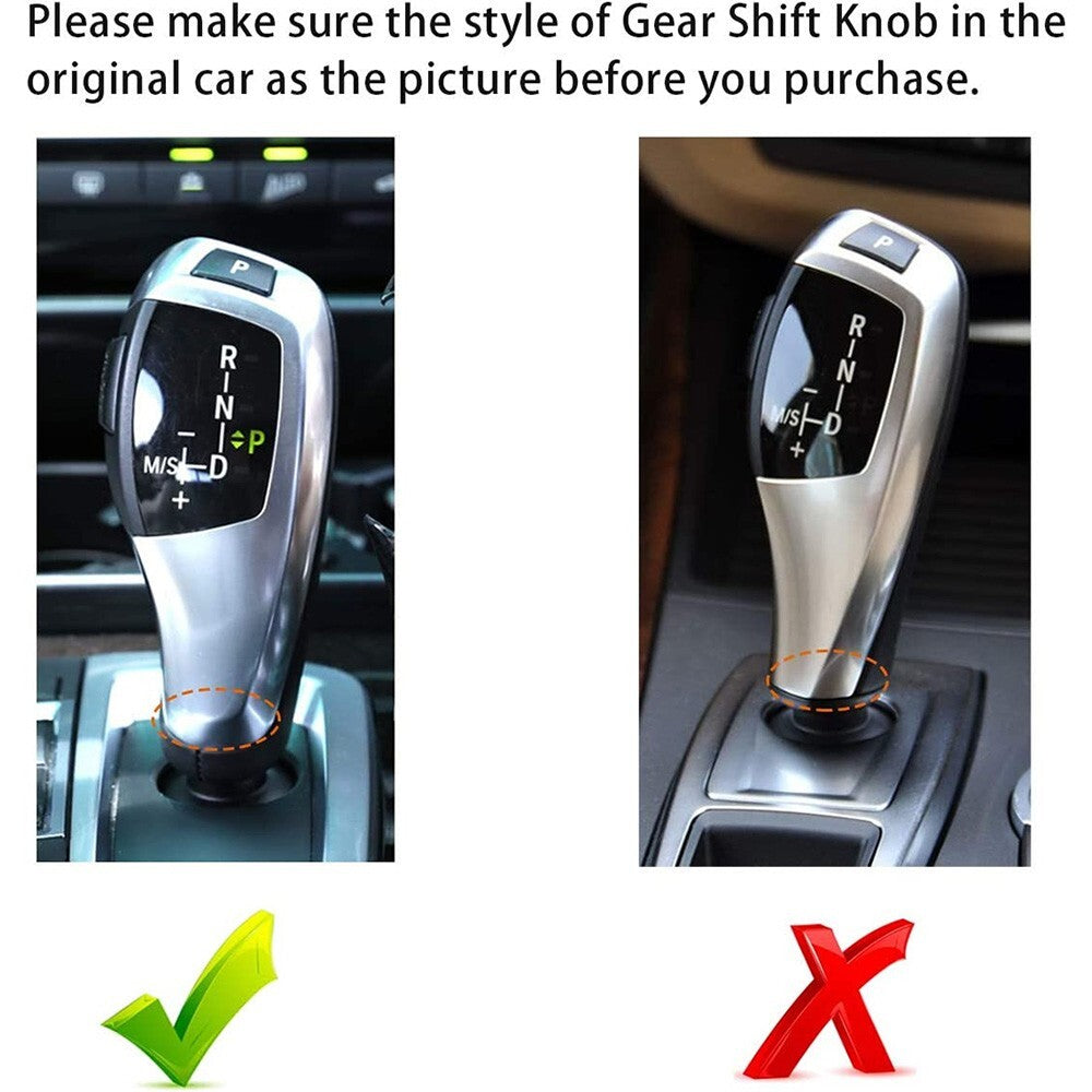 Carbon Fiber Style Gear Shift Knob Cover For BMW F30 X3 X4 X5 X6 328i 535i 320i
