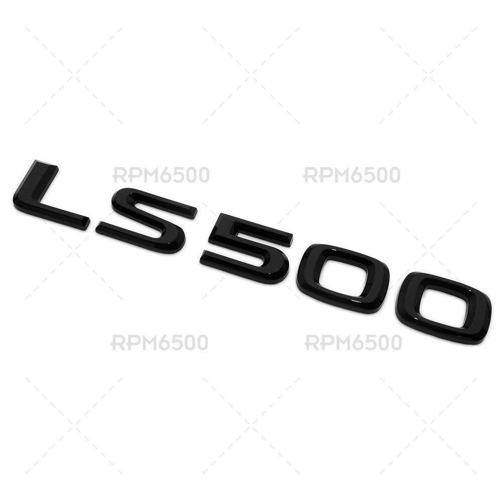 For Lexus Rear Turnk Lid LS 500 Letter Logo Badge Emblem Car Replace Gloss Black