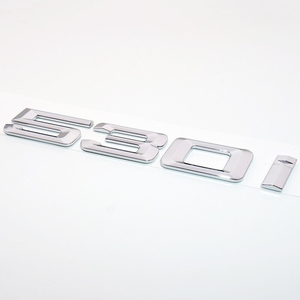 17-23 BMW 530i Chrome Rear Trunk Nameplate Emblem Badge M Performance G30 G31