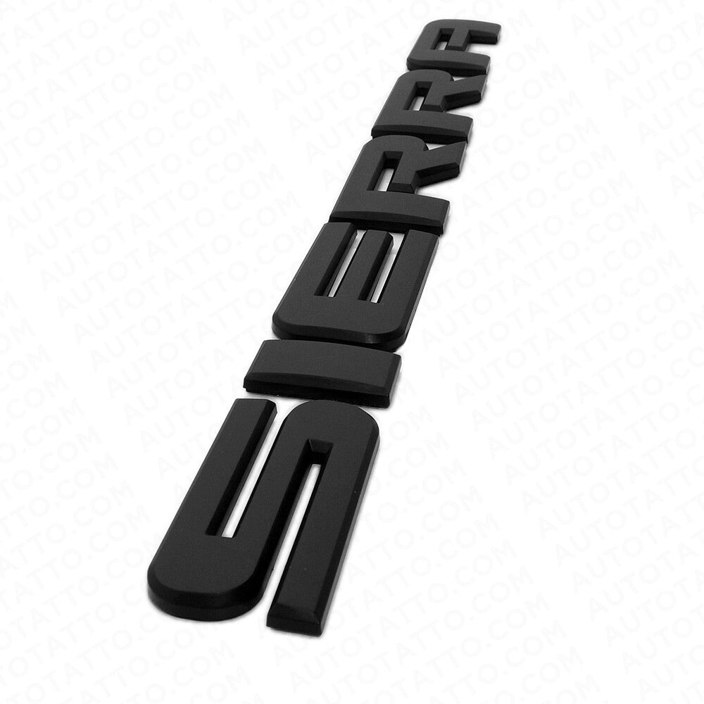 3x GMC 07-20 Sierra Front Door / Tailgate Badge Logo Emblem Nameplate - Black