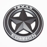 Universal 3D Fashion Metal Round Texas Star Car Decal Sticker Auto Decoration